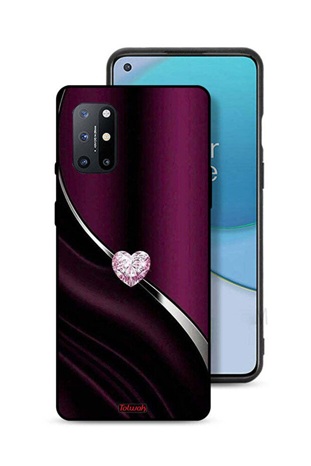 غطاء حماية لهاتف OnePlus 8T 5G بتصميم قلب ماسي
