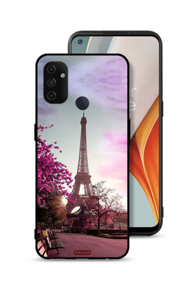 غطاء حماية لهاتف OnePlus Nord N100 بتصميم برج إيفل
