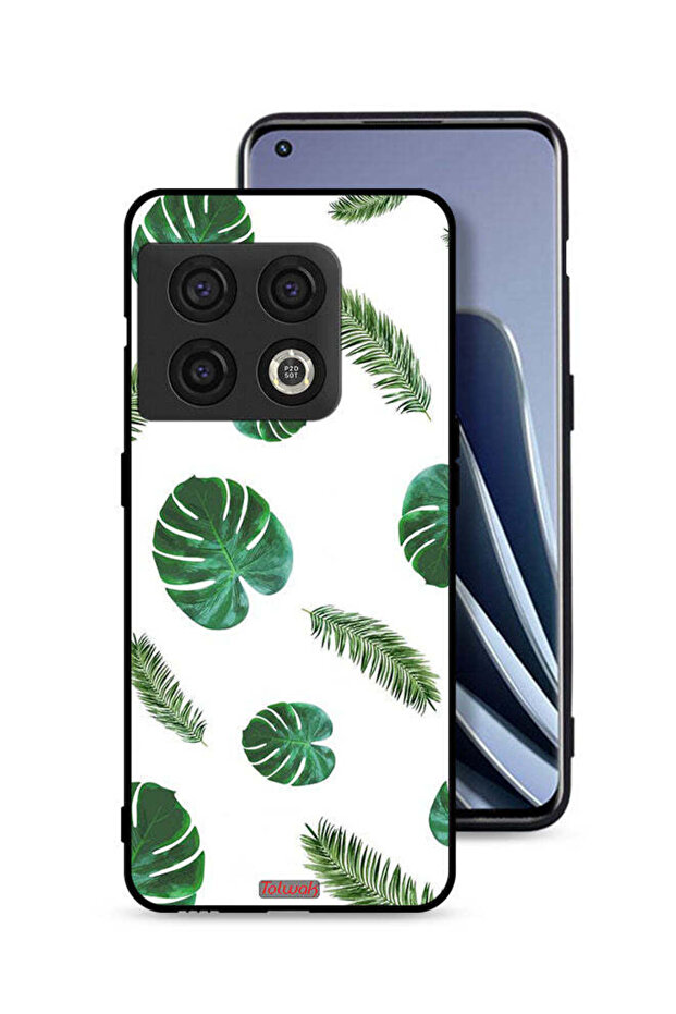 غطاء حماية لهاتف OnePlus 10 Pro 5G بنقشة ريش فنية
