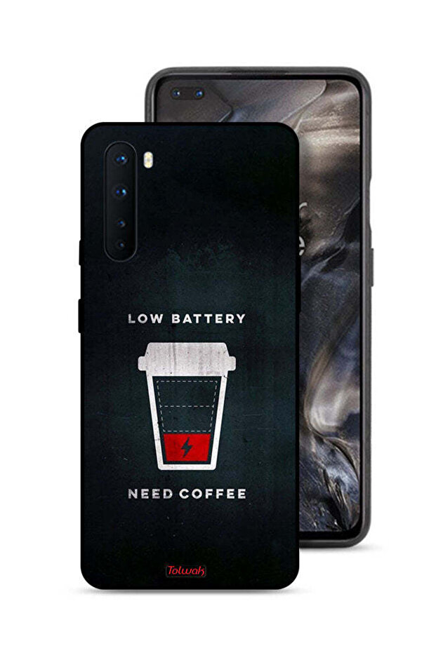 غطاء حماية OnePlus Nord - بطارية منخفضة - يحتاج إلى قهوة