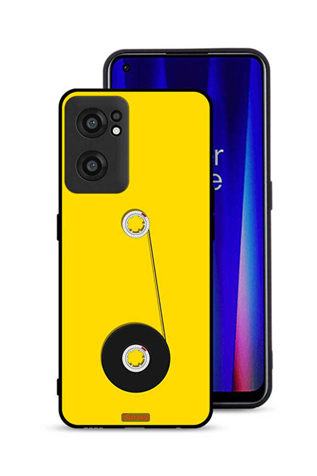 غطاء حماية لهاتف OnePlus Nord CE 2 5G برسومات عجلة الكاسيت