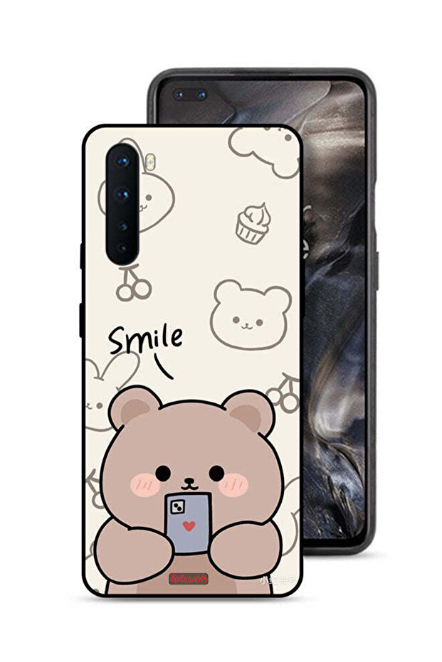 غطاء حماية OnePlus Nord بتصميم الدب المبتسم