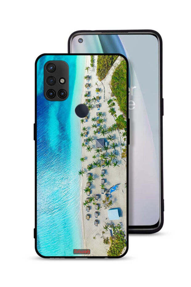 غطاء حماية لهاتف OnePlus Nord N10 5G بلون الشاطئ
