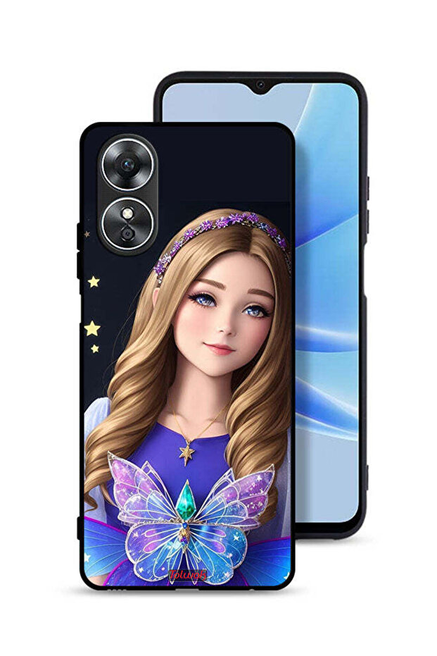Oppo A17 Protective Case Cover Cute Butterfly Girl