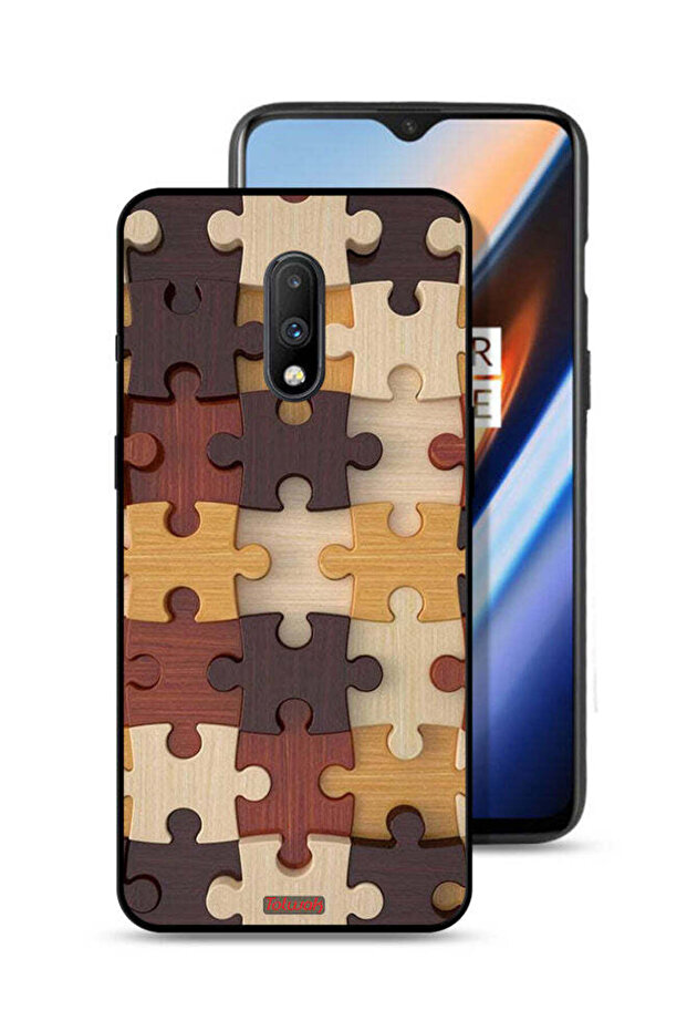 OnePlus 7 Protective Case Cover Wooden Pattern
