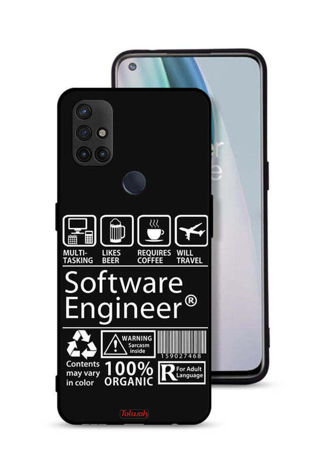 غطاء حماية لهاتف OnePlus Nord N10 5G، ملصق مهندس برمجيات