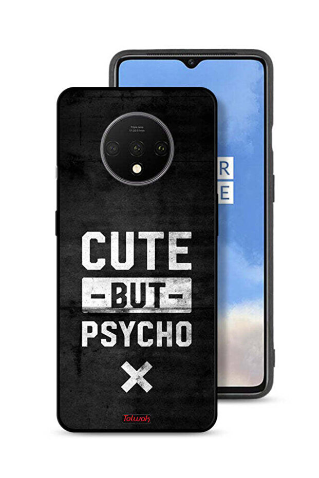 OnePlus 7T Protective Case Cover Cute But Psycho