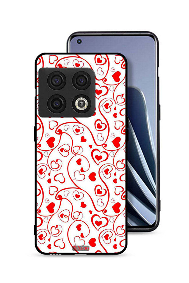 غطاء حماية لهاتف OnePlus 10 Pro 5G بنقشة قلوب