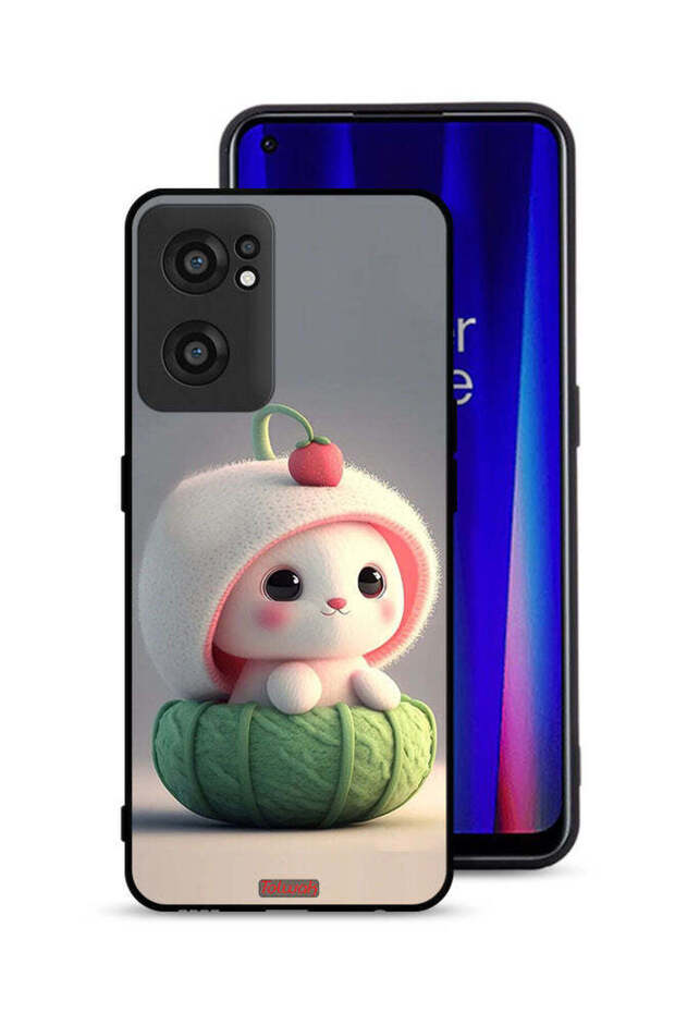 غطاء حماية لهاتف OnePlus Nord CE 2 5G بتصميم أرنب صغير لطيف