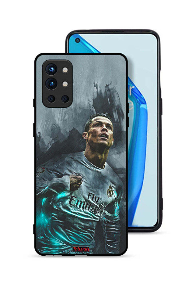 غطاء حماية لهاتف OnePlus 9R 5G برسومات كريستيانو رونالدو
