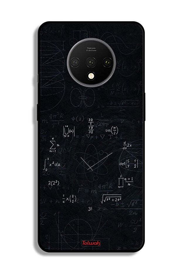 OnePlus 7T Protective Case Cover Maths Clock - 2
