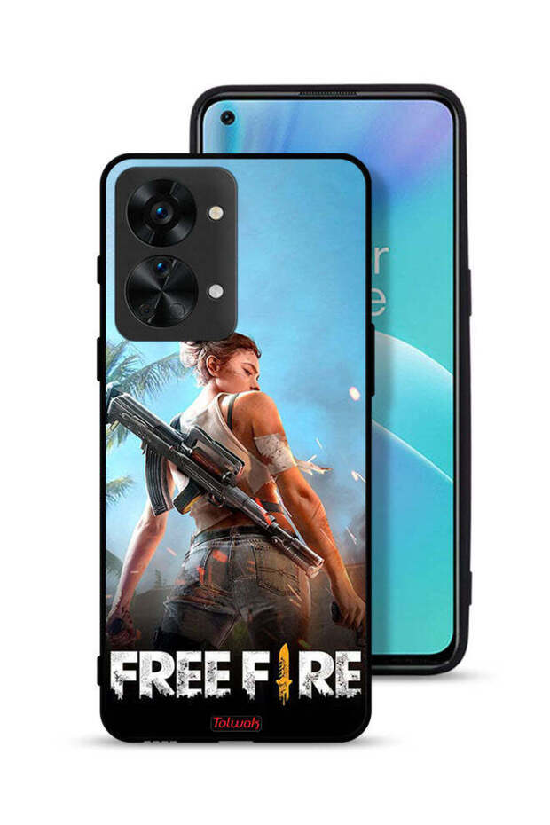غطاء حماية لهاتف OnePlus Nord 2T 5G بتصميم فري فاير