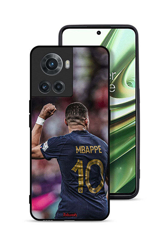 غطاء حماية لهاتف OnePlus 10R 5G بتصميم Mbappe 10