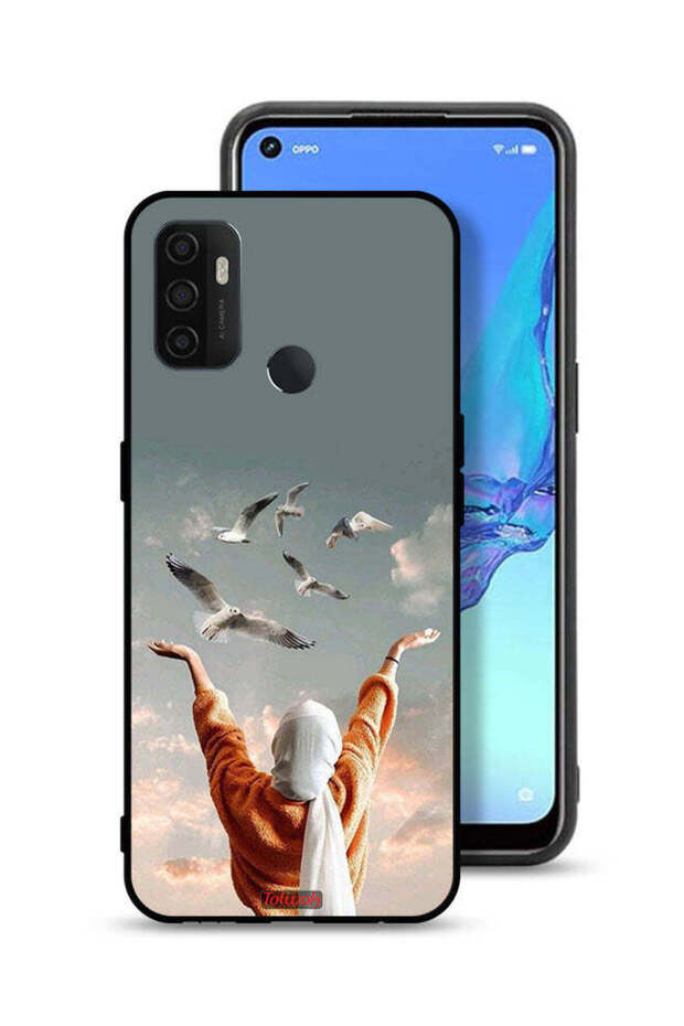 غطاء حماية لهاتف Oppo A32 - طيور تحلق