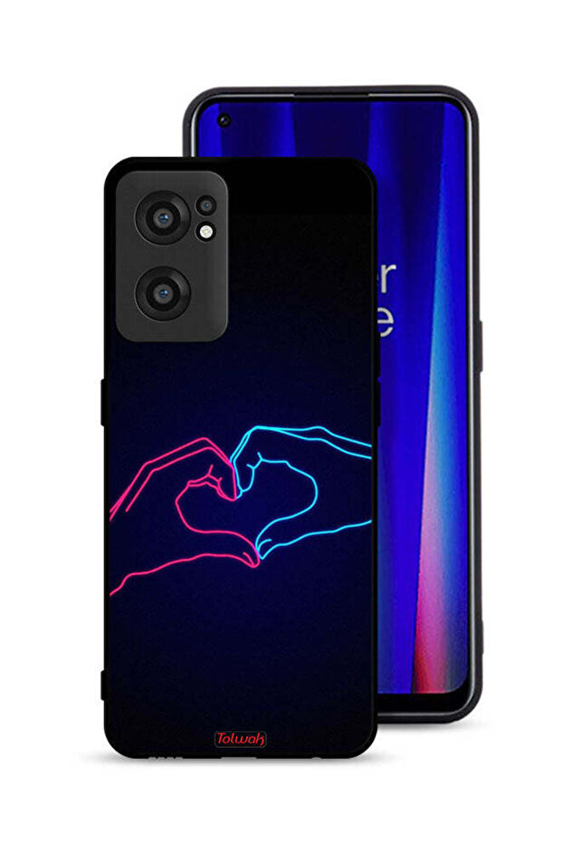 OnePlus Nord CE 2 5G Protective Case Cover Touching Hand Making Heart