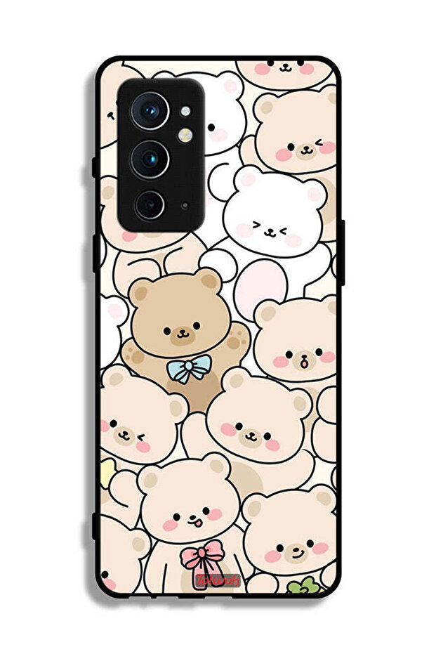 غطاء حماية لهاتف OnePlus 9RT 5G بنقشة دببة - 2