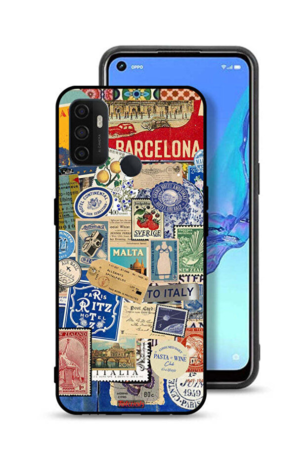 Oppo A33 (2020) Protective Case Cover Stickers Of Different Cities