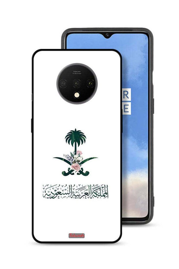 OnePlus 7T Protective Case Cover Kingdom Of Saudi Arabia Sign Of Flowers