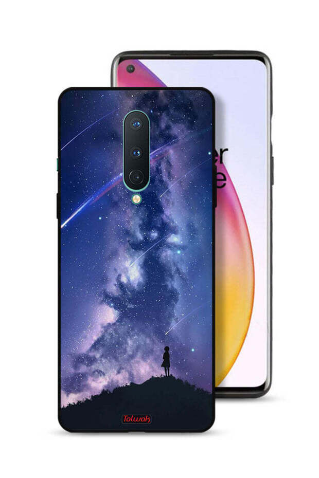 غطاء حماية لهاتف OnePlus 8 بتصميم نجوم متحركة