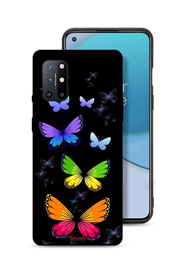 OnePlus 8T 5G Protective Case Cover Colorful Butterflies