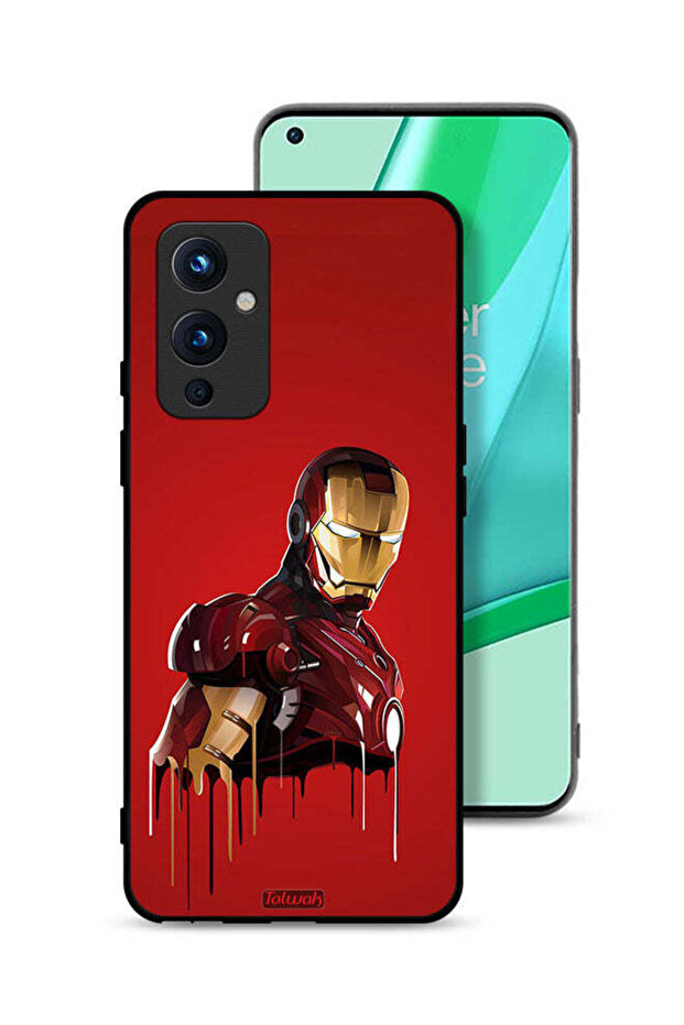 غطاء حماية لهاتف OnePlus 9 5G برسومات الرجل الحديدي