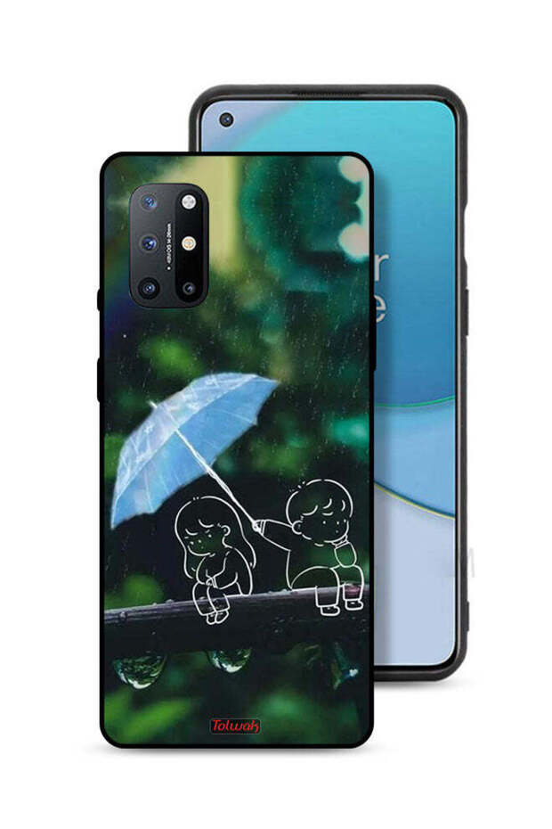 غطاء حماية لهاتف OnePlus 8T 5G برسومات زوجين من الفن التجريدي