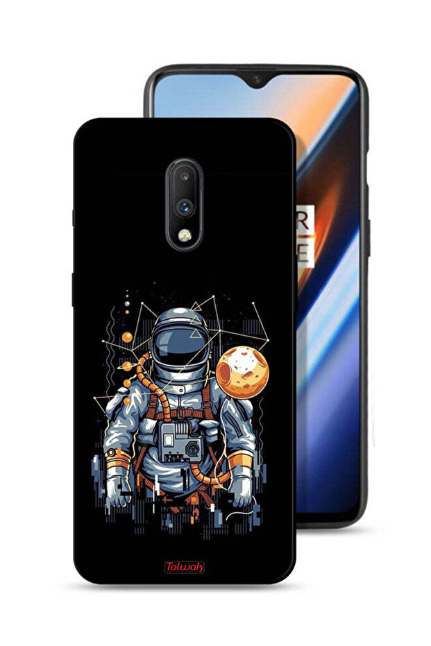 OnePlus 7 Protective Case Cover Astronaut Abstract Art