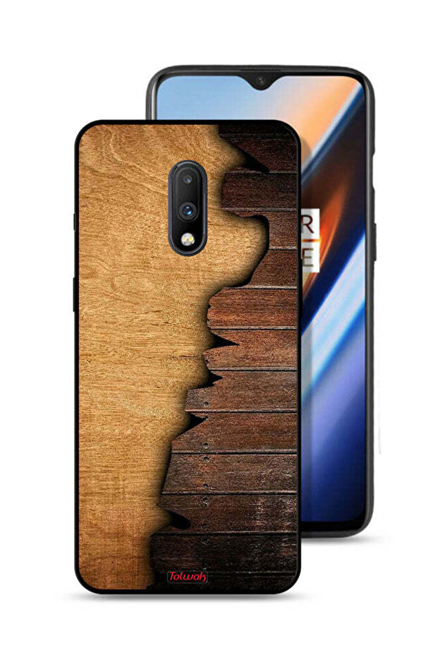 OnePlus 7 Protective Case Cover Vintage Wood Pattern