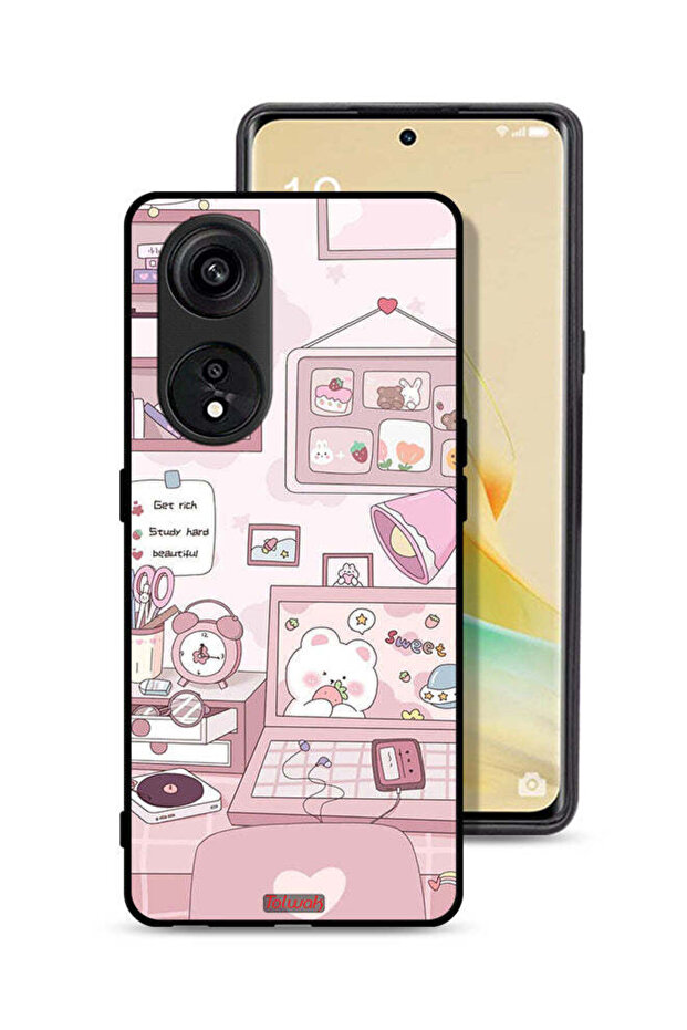 Oppo A1 Pro Protective Case Cover Get Rich Study Hard