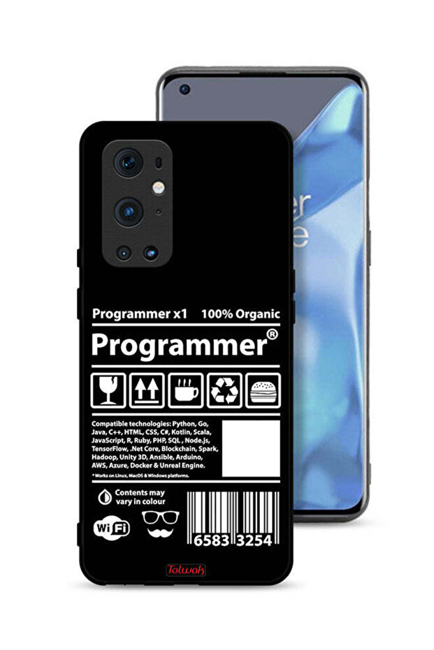 غطاء حماية وملصق مبرمج لهاتف OnePlus 9 Pro 5G - 1