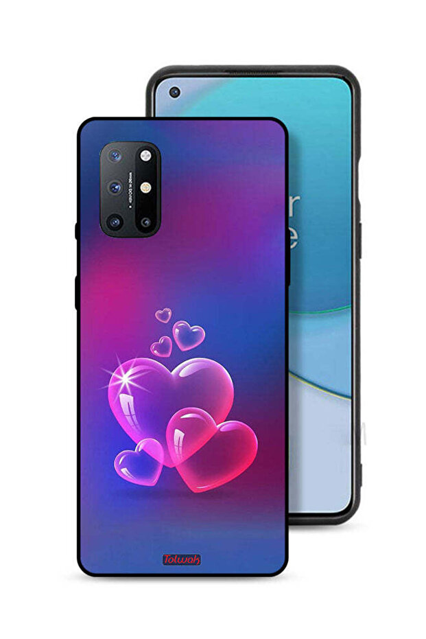 غطاء حماية لهاتف OnePlus 8T 5G بتصميم قلوب مائية