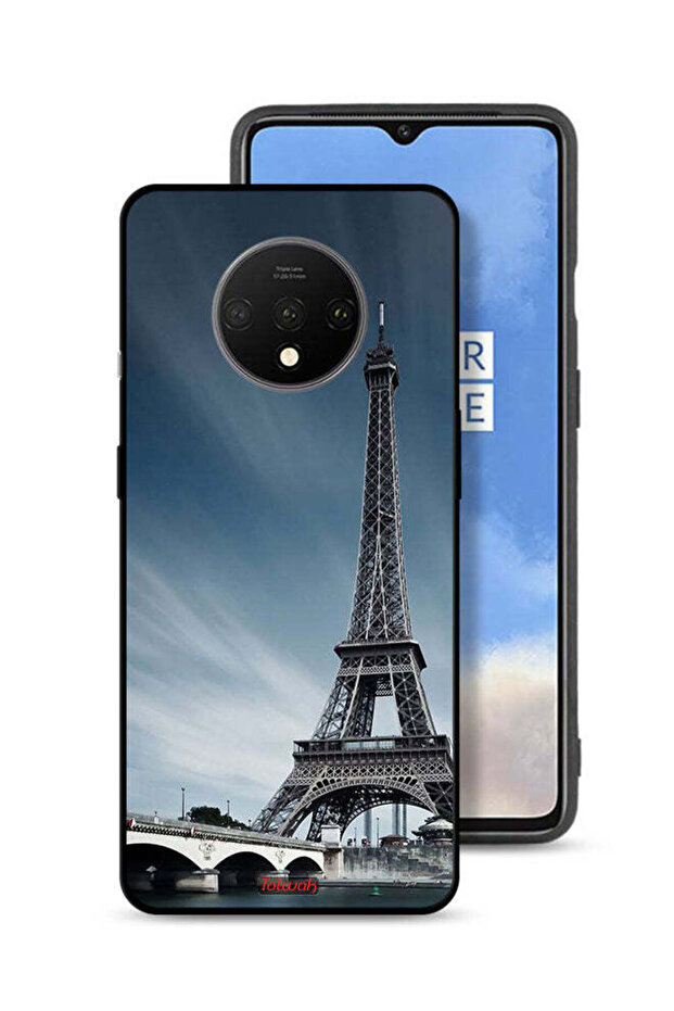 غطاء حماية لهاتف OnePlus 7T بتصميم برج إيفل - 1
