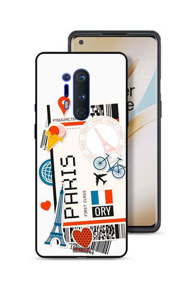 غطاء حماية لهاتف OnePlus 8 Pro - ملصق باريس