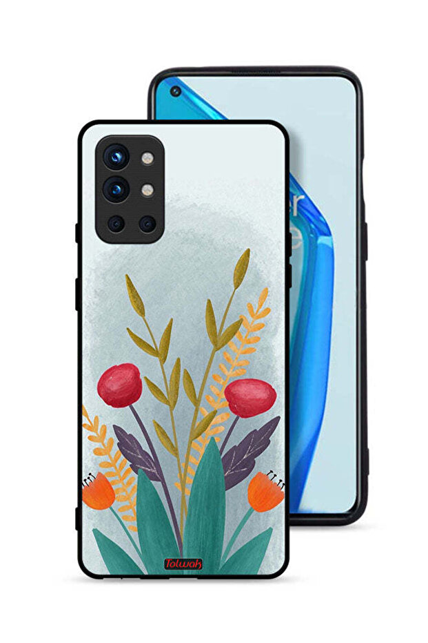 غطاء حماية لهاتف OnePlus 9R 5G برسومات نباتية