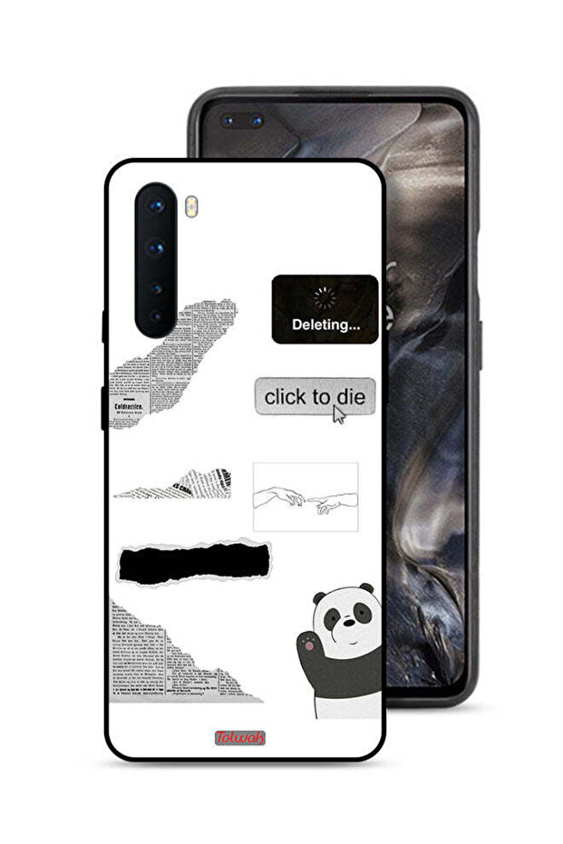 غطاء حماية لهاتف OnePlus Nord بملصق باندا