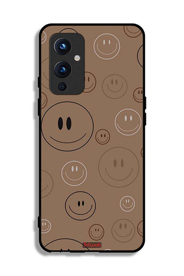 غطاء حماية لهاتف OnePlus 9 5G بنمط وجوه مبتسمة - 2