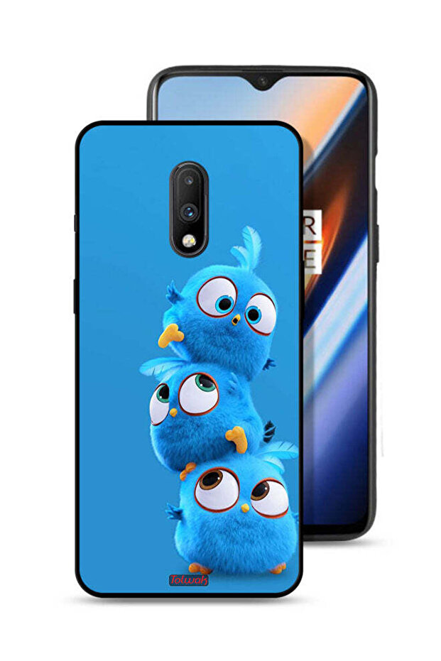 غطاء حماية لهاتف OnePlus 7 بنقشة طيور لطيفة