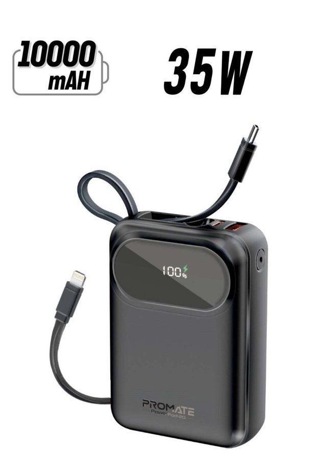 PROMATE 20000 mAh Power Bank - Black