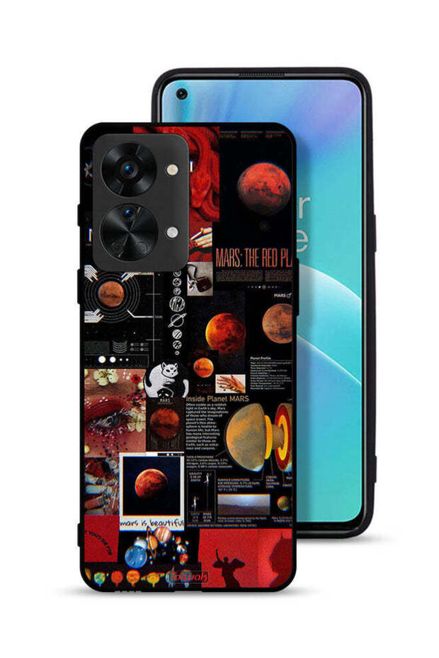 غطاء حماية لهاتف OnePlus Nord 2T 5G بتصميم Mars Art