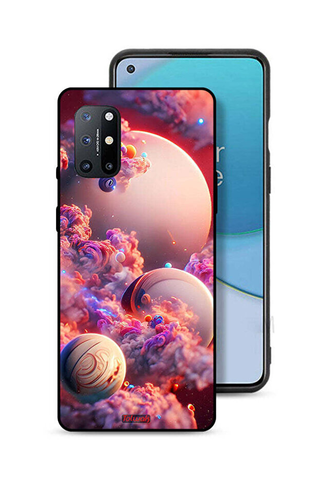 غطاء حماية لهاتف OnePlus 8T 5G بطبعة غيوم وفن تجريدي
