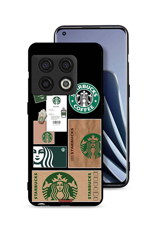 غطاء حماية لهاتف OnePlus 10 Pro 5G بملصق ستاربكس