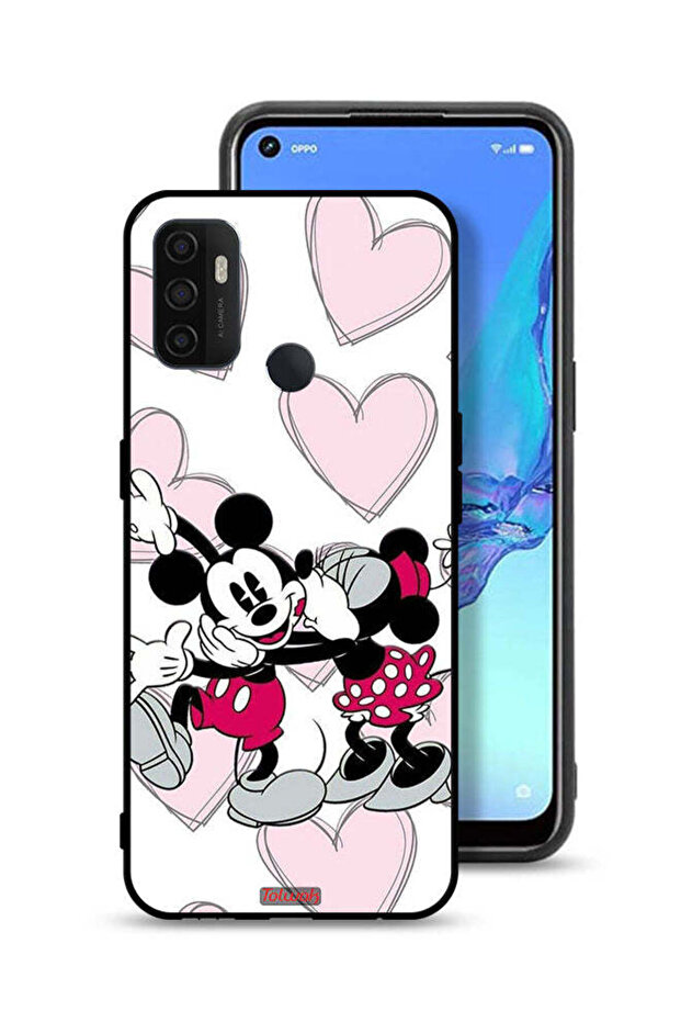 غطاء حماية لهاتف Oppo A11s بتصميم عناق ميكي ماوس