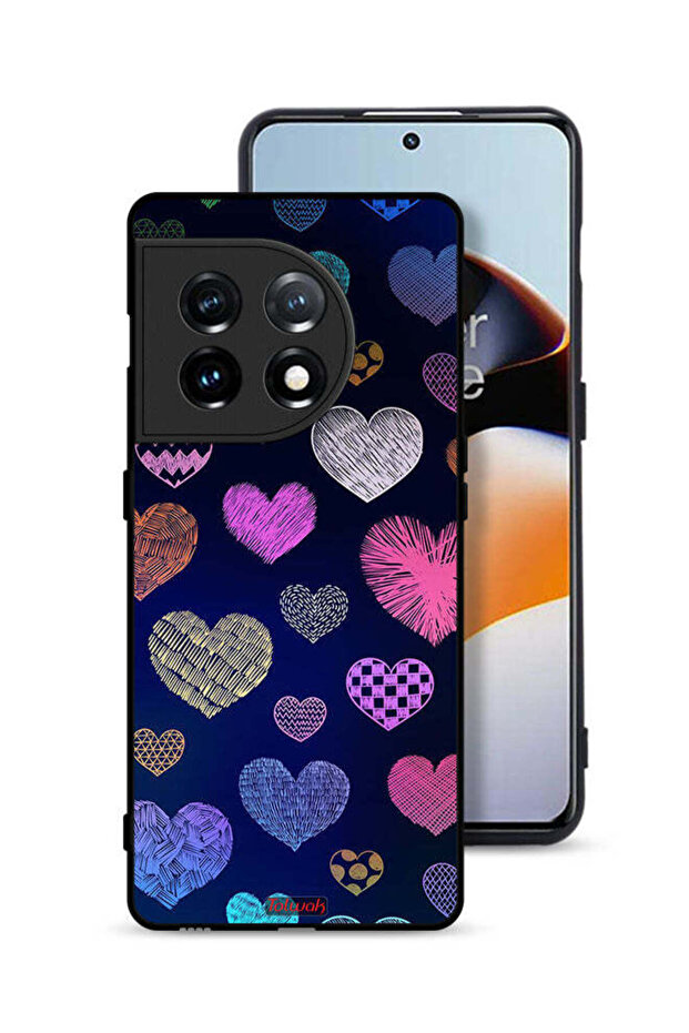 غطاء حماية لهاتف OnePlus 11 5G بنقشة قلوب داجا