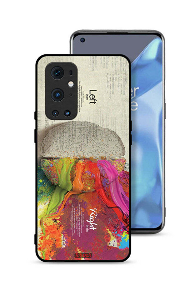 غطاء حماية لهاتف OnePlus 9 Pro 5G بتصميم تجريدي لعلم الدماغ