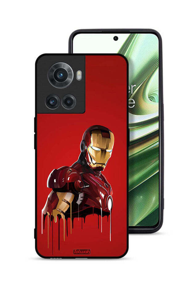غطاء حماية لهاتف OnePlus 10R 5G برسومات الرجل الحديدي