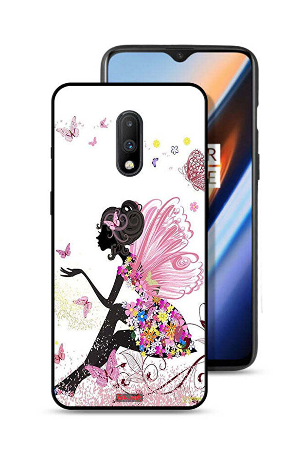 OnePlus 7 Protective Case Cover Butterfly Girl Artwork