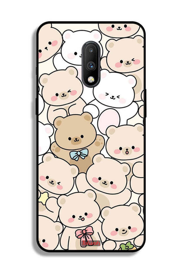غطاء حماية لهاتف OnePlus 7 بنقشة الدببة - 2