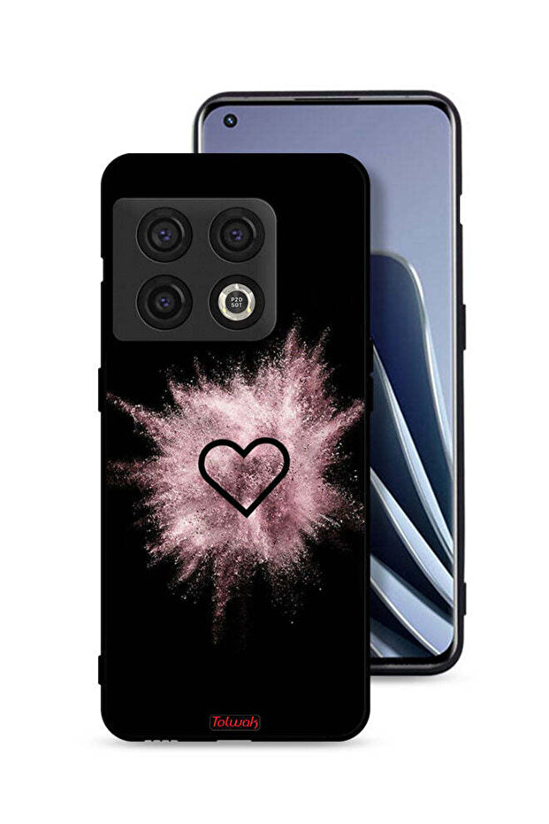 غطاء حماية لهاتف OnePlus 10 Pro 5G بتصميم قلب لامع