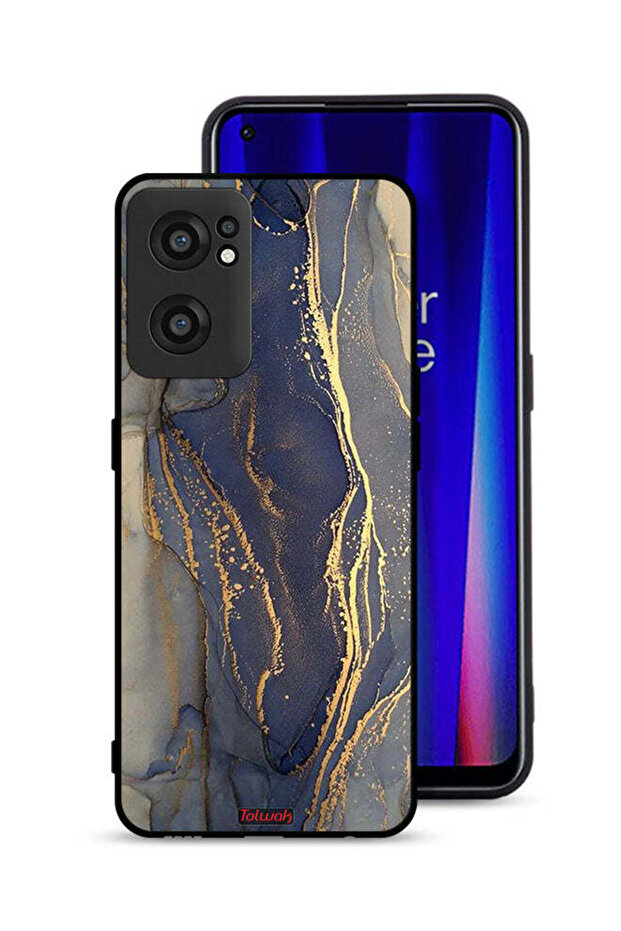 غطاء حماية لهاتف OnePlus Nord CE 2 5G بنمط رخامي لامع