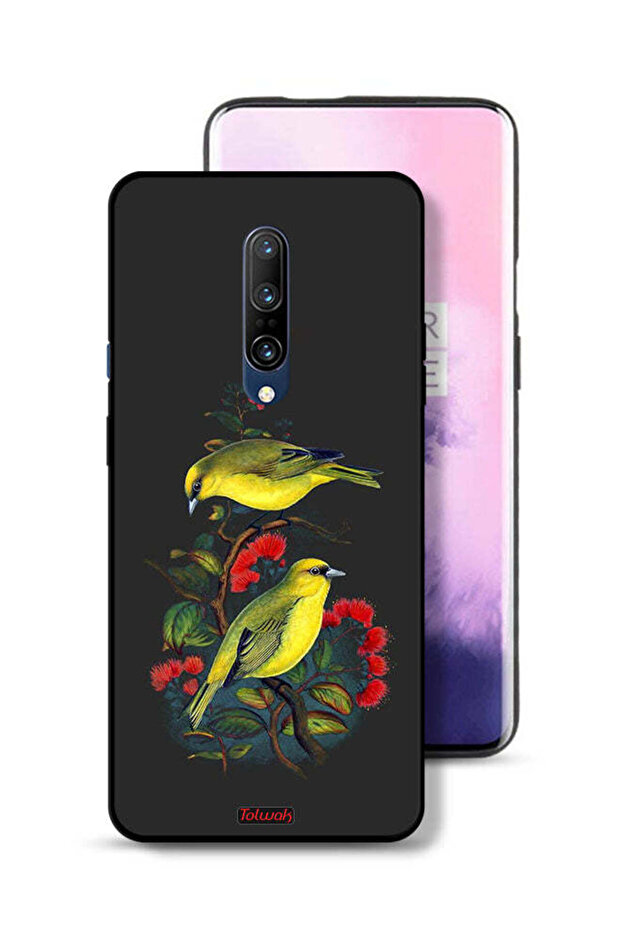 غطاء حماية لهاتف OnePlus 7 Pro بنقشة طيور